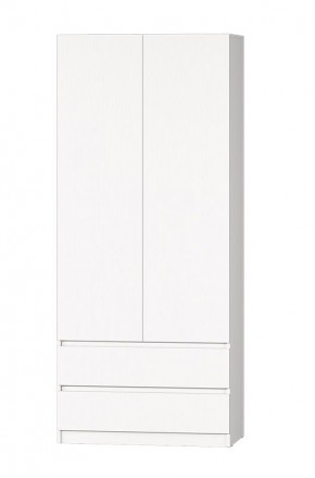 МС "Хилтон" Шкаф №3 900 (Белый текстурный) в Красноуральске - krasnouralsk.mebel24.online | фото 2