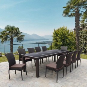 Набор уличный T438/Y380A-W53 Brown 10PCS в Красноуральске - krasnouralsk.mebel24.online | фото 2