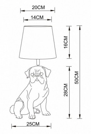 Настольная лампа декоративная Arte Lamp Bobby A1512LT-1WH в Красноуральске - krasnouralsk.mebel24.online | фото 2