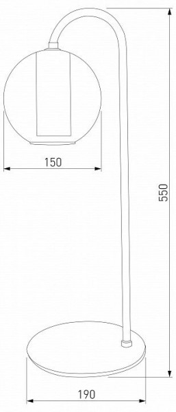 Настольная лампа декоративная Eurosvet Cobble 80508/1 дымчатый в Красноуральске - krasnouralsk.mebel24.online | фото 2