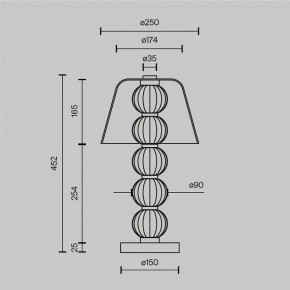 Настольная лампа декоративная Maytoni Amulet MOD555TL-L8G3K в Красноуральске - krasnouralsk.mebel24.online | фото 4