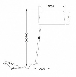 Настольная лампа декоративная Maytoni Bergamo MOD613TL-01B в Красноуральске - krasnouralsk.mebel24.online | фото 9