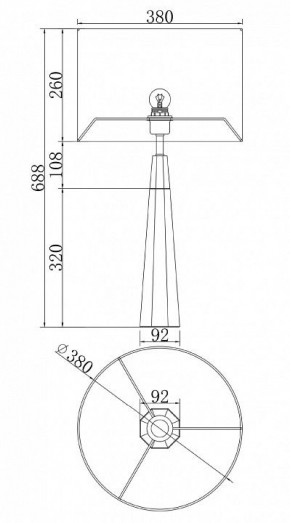 Настольная лампа декоративная Maytoni Bianco Z030TL-01BS2 в Красноуральске - krasnouralsk.mebel24.online | фото 3