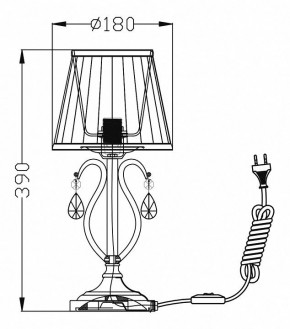 Настольная лампа декоративная Maytoni Brionia ARM172-01-G в Красноуральске - krasnouralsk.mebel24.online | фото 2