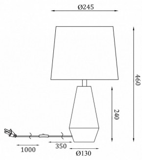 Настольная лампа декоративная Maytoni Calvin Table Z181-TL-01-W в Красноуральске - krasnouralsk.mebel24.online | фото 2