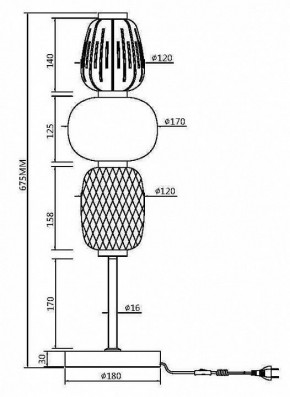 Настольная лампа декоративная Maytoni Pattern MOD267TL-L28CH3K в Красноуральске - krasnouralsk.mebel24.online | фото 4