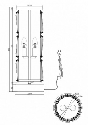 Настольная лампа декоративная Maytoni Puntes MOD043TL-02G в Красноуральске - krasnouralsk.mebel24.online | фото 3