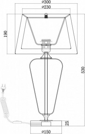 Настольная лампа декоративная Maytoni Verre Z005TL-01CH в Красноуральске - krasnouralsk.mebel24.online | фото 4