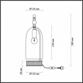Настольная лампа декоративная Odeon Light Bell 4892/1T в Красноуральске - krasnouralsk.mebel24.online | фото 6
