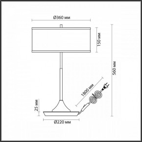 Настольная лампа декоративная Odeon Light Bergi 5064/2T в Красноуральске - krasnouralsk.mebel24.online | фото 8