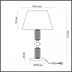 Настольная лампа декоративная Odeon Light Candy 4861/1TA в Красноуральске - krasnouralsk.mebel24.online | фото 4