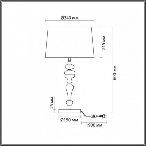 Настольная лампа декоративная Odeon Light Homi 5040/1T в Красноуральске - krasnouralsk.mebel24.online | фото 4