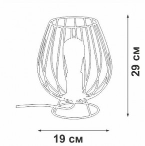 Настольная лампа декоративная Vitaluce V4296 V4296-0/1L в Красноуральске - krasnouralsk.mebel24.online | фото 3