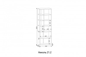 НИКОЛЬ 21.2 Стеллаж в Красноуральске - krasnouralsk.mebel24.online | фото 2
