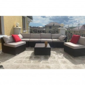 Плетеный модульный комплект YR822D Brown/Beige в Красноуральске - krasnouralsk.mebel24.online | фото 1