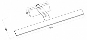 Подсветка для зеркала Maytoni Decart MIR010WL-L12B4K в Красноуральске - krasnouralsk.mebel24.online | фото 3