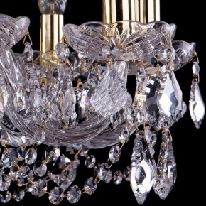 Подвесная люстра Bohemia Ivele Crystal 1402 1402/10/240/G/Leafs в Красноуральске - krasnouralsk.mebel24.online | фото 3