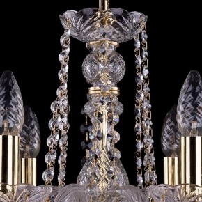 Подвесная люстра Bohemia Ivele Crystal 1402 1402/6/160/G/Leafs в Красноуральске - krasnouralsk.mebel24.online | фото 4