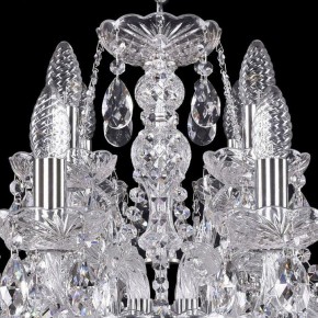 Подвесная люстра Bohemia Ivele Crystal 1411 1411/8+4/195/Ni в Красноуральске - krasnouralsk.mebel24.online | фото 4