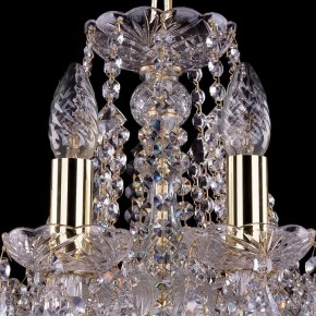 Подвесная люстра Bohemia Ivele Crystal 1413 1413/10/165/G/Leafs в Красноуральске - krasnouralsk.mebel24.online | фото 4