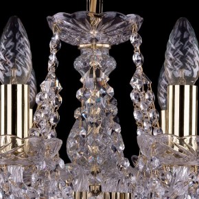 Подвесная люстра Bohemia Ivele Crystal 1413 1413/6/141/G/Leafs в Красноуральске - krasnouralsk.mebel24.online | фото 4