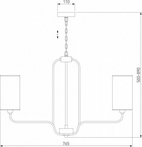 Подвесная люстра Eurosvet Purezza 60128/6 хром в Красноуральске - krasnouralsk.mebel24.online | фото 4