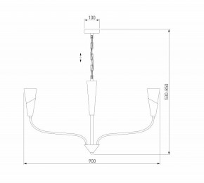 Подвесная люстра Eurosvet Rhyton 60167/8 латунь в Красноуральске - krasnouralsk.mebel24.online | фото 6