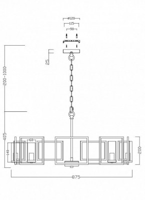 Подвесная люстра Maytoni Bowi H009PL-08G в Красноуральске - krasnouralsk.mebel24.online | фото 4