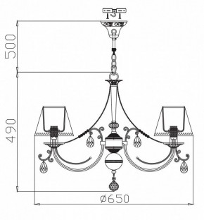 Подвесная люстра Maytoni Soffia RC093-PL-06-R в Красноуральске - krasnouralsk.mebel24.online | фото 4
