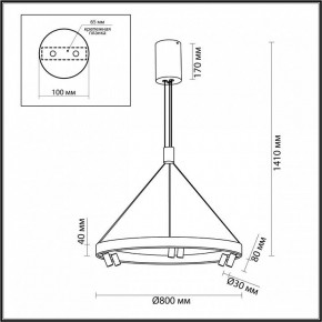 Подвесная люстра Odeon Light Beveren 6683/103L в Красноуральске - krasnouralsk.mebel24.online | фото 4