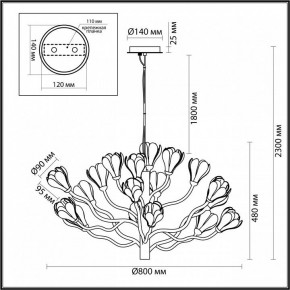 Подвесная люстра Odeon Light Gardi 5090/18 в Красноуральске - krasnouralsk.mebel24.online | фото 6