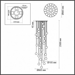 Подвесная люстра Odeon Light Jemstone 5085/120L в Красноуральске - krasnouralsk.mebel24.online | фото 4