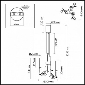 Подвесная люстра Odeon Light Lark 5431/6L в Красноуральске - krasnouralsk.mebel24.online | фото 5
