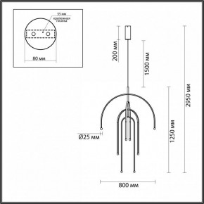 Подвесная люстра Odeon Light Memfi 6633/95L в Красноуральске - krasnouralsk.mebel24.online | фото