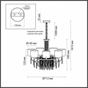 Подвесная люстра Odeon Light Nicole 4886/7 в Красноуральске - krasnouralsk.mebel24.online | фото 7