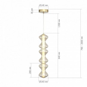 Подвесная люстра ST-Luce SPINE SL6136.213.01 в Красноуральске - krasnouralsk.mebel24.online | фото 4