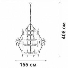 Подвесная люстра Vitaluce V1872 V1872-7/16+8+8 в Красноуральске - krasnouralsk.mebel24.online | фото 3