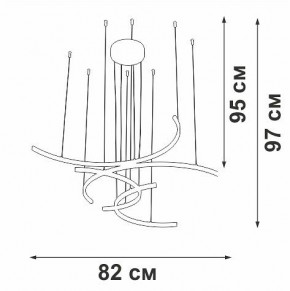 Подвесная люстра Vitaluce V3777 V3777-0/4S в Красноуральске - krasnouralsk.mebel24.online | фото 5