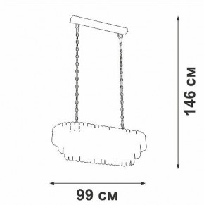 Подвесная люстра Vitaluce V5353 V5353-8/19 в Красноуральске - krasnouralsk.mebel24.online | фото 4