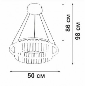 Подвесная люстра Vitaluce V54010 V54010-0/1S в Красноуральске - krasnouralsk.mebel24.online | фото 6