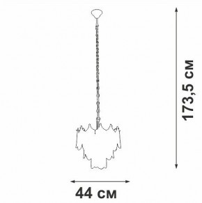 Подвесная люстра Vitaluce V5813 V5813-8/5 в Красноуральске - krasnouralsk.mebel24.online | фото 3