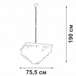 Подвесная люстра Vitaluce V5818 V5818-8/13 в Красноуральске - krasnouralsk.mebel24.online | фото 5