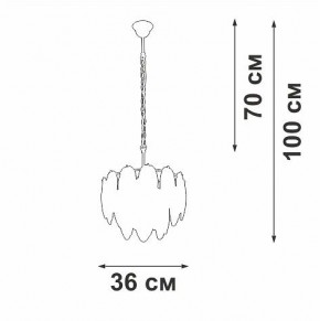 Подвесная люстра Vitaluce V5887 V5887-8/4 в Красноуральске - krasnouralsk.mebel24.online | фото 4