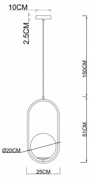 Подвесной светильник Arte Lamp Matisse A7746SP-1AB в Красноуральске - krasnouralsk.mebel24.online | фото 3