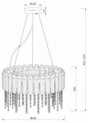 Подвесной светильник Maytoni Hail MOD097PL-06CH в Красноуральске - krasnouralsk.mebel24.online | фото 4