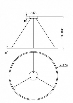 Подвесной светильник Maytoni Rim MOD058PL-L65BSK в Красноуральске - krasnouralsk.mebel24.online | фото 4