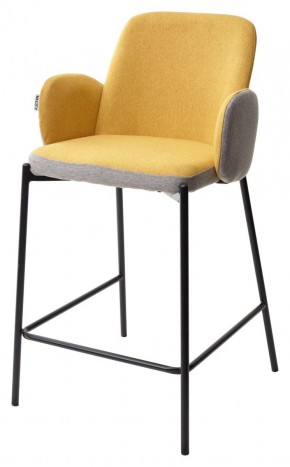 Полубарный стул NYX (H=65cm) VF106 желтый / VF120 серый М-City в Красноуральске - krasnouralsk.mebel24.online | фото 1