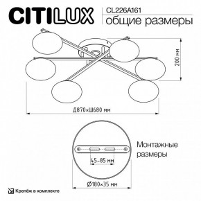 Потолочная люстра Citilux Atman Smart CL226A161 в Красноуральске - krasnouralsk.mebel24.online | фото 9