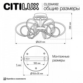 Потолочная люстра Citilux Salma Smart CL224A162 в Красноуральске - krasnouralsk.mebel24.online | фото 12