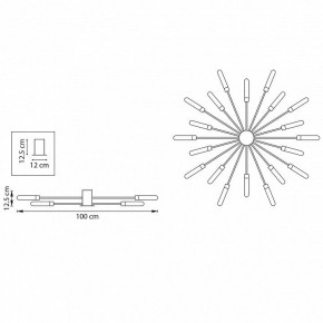 Потолочная люстра Lightstar Ragno 732203 в Красноуральске - krasnouralsk.mebel24.online | фото 5